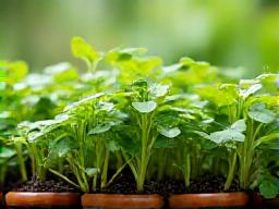 Eco-friendly organic herbs and microgreens grown in Singapore