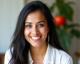 Dr. Priya Sharma, Certified Nutritionist providing dietary consultations